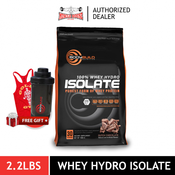 BodyBuild 100% Whey Hydro Isolate 2.2lbs Purest Fo...