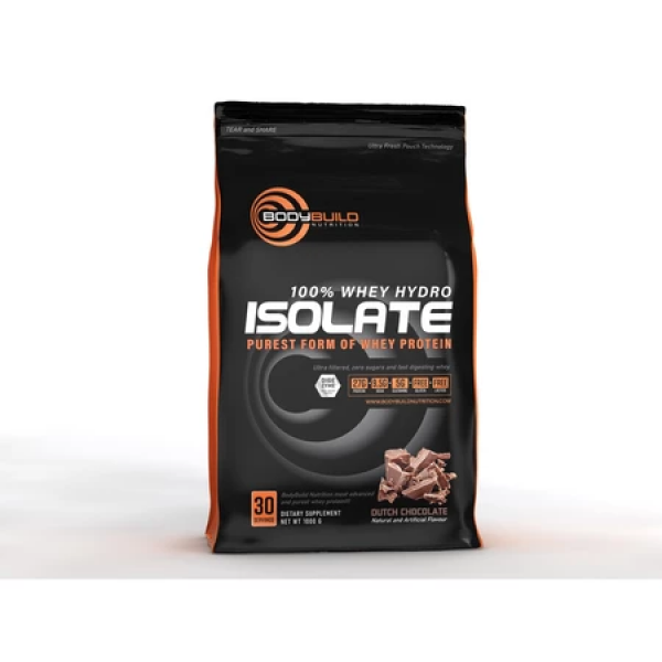 BodyBuild 100% Whey Hydro Isolate 2.2lbs Purest Form Of Whey Isolate With Digezyme Technology Halal Protein
