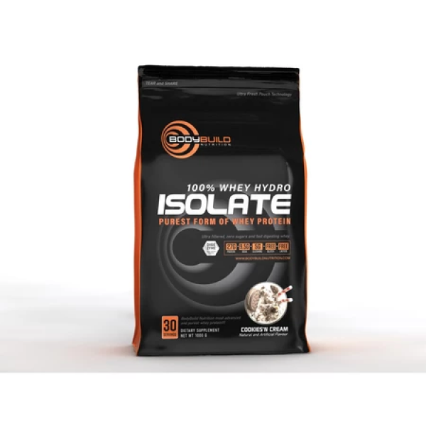 BodyBuild 100% Whey Hydro Isolate 2.2lbs Purest Form Of Whey Isolate With Digezyme Technology Halal Protein