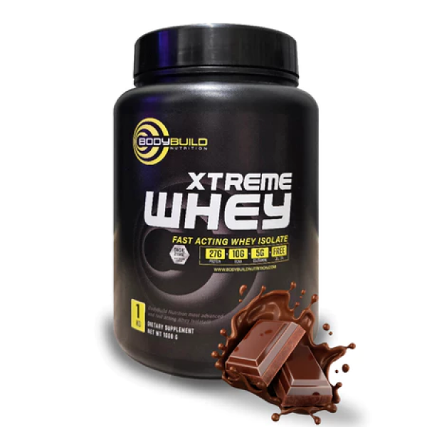 BodyBuild Xtreme Whey Protein 5.5lbs, 27g Protein, 76 Serving, With DigeZyme® Rich in BCAAs Halal