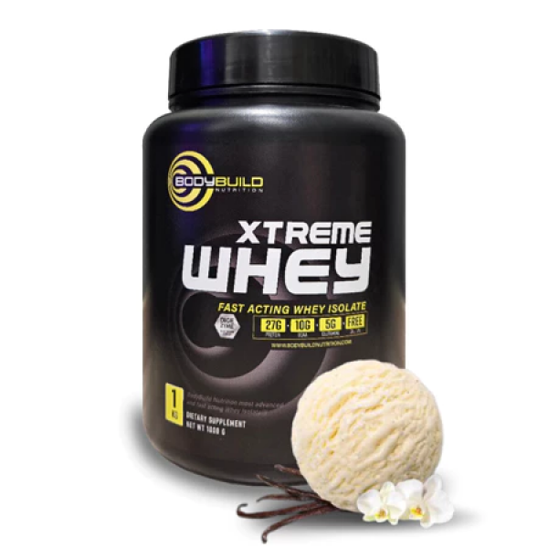 BodyBuild Xtreme Whey Protein 5.5lbs, 27g Protein, 76 Serving, With DigeZyme® Rich in BCAAs Halal