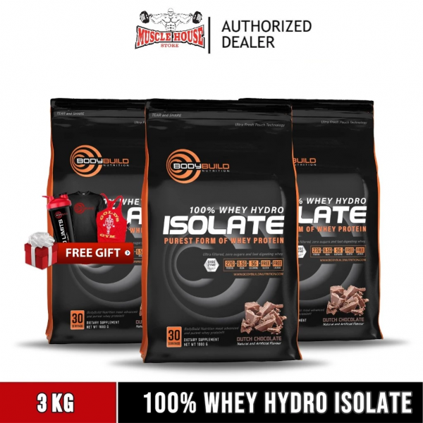 3 KG | BodyBuild 100% Whey Hydro Isolate 6.6lb Wit...