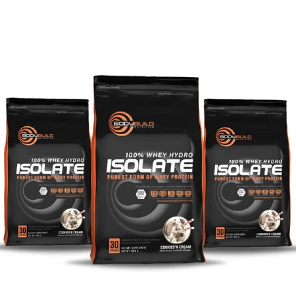 3 KG | BodyBuild 100% Whey Hydro Isolate 6.6lb With Digezyme Technology Purest Form Of Whey Isolate Halal Protein