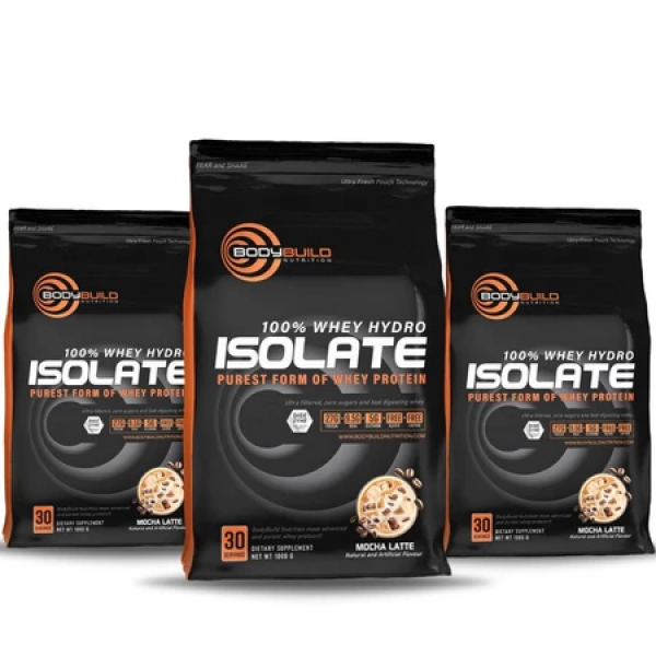3 KG | BodyBuild 100% Whey Hydro Isolate 6.6lb With Digezyme Technology Purest Form Of Whey Isolate Halal Protein