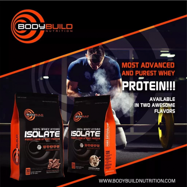 3 KG | BodyBuild 100% Whey Hydro Isolate 6.6lb With Digezyme Technology Purest Form Of Whey Isolate Halal Protein