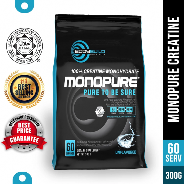 100% Creatine Monohydrate Monopure - For High-intensity Sports