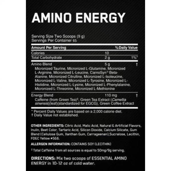 ON Amino Energy Pre workout + Amino, muscle recovery Essential AMINO Energy, Pre workout