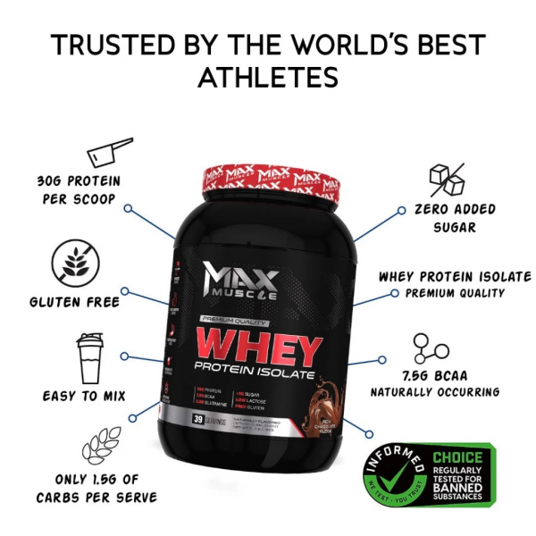 Muscle Matrix Hydro Whey Isolate 1.3 kg (39 Servings) Whey Protein Otot, Muscle Max Whey Isolate